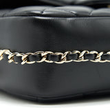 Chanel Logo Pearl Chain Mini Flap Bag