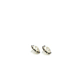 Chanel Giant Round CC Logo Earring Leather Chain/Crystal Light Gold Tone