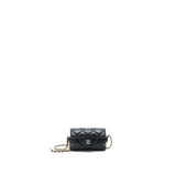 Chanel 21A Lipstick Mini Bag with Chain BLACK