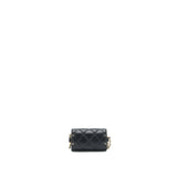 Chanel 21A Lipstick Mini Bag with Chain BLACK
