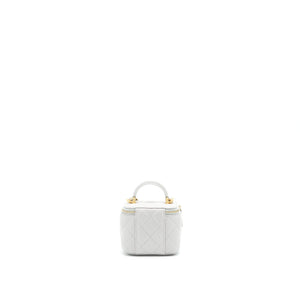 Chanel 21A Small handle Vanity with Chain Grey with