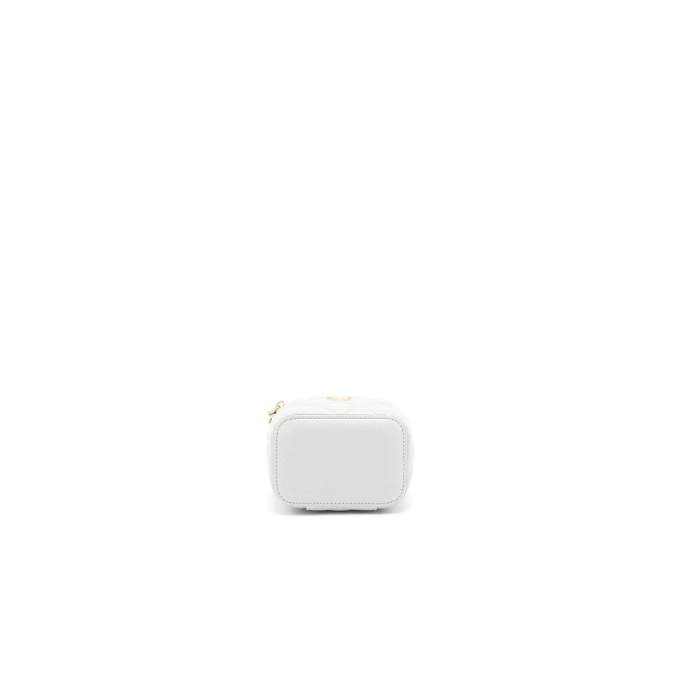 Chanel 21A Small handle Vanity with Chain Grey with