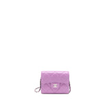 Chanel Clutch On Chain Lambskin Purple