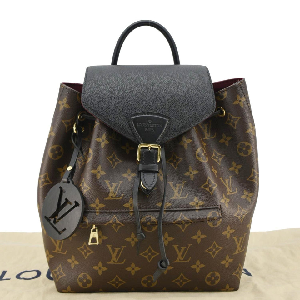 Louis Vuitton Montsouris PM Monogram Canvas Backpack Black