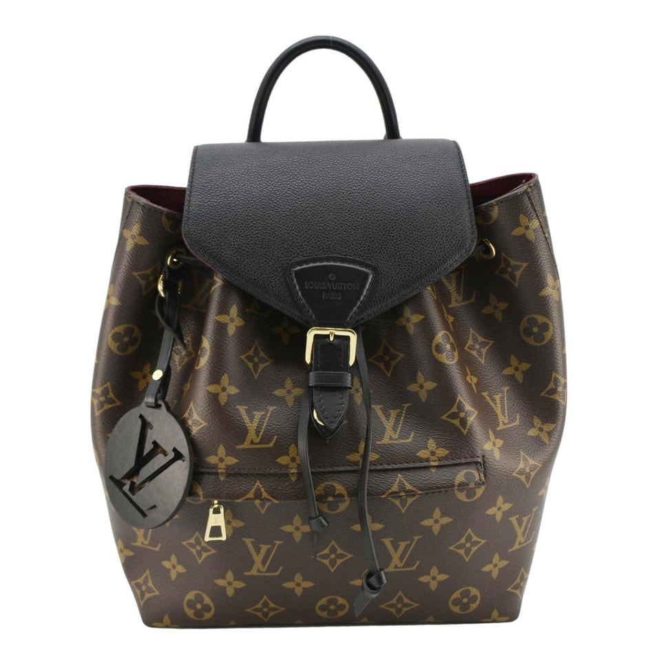 Louis Vuitton Montsouris PM Monogram Canvas Backpack Black