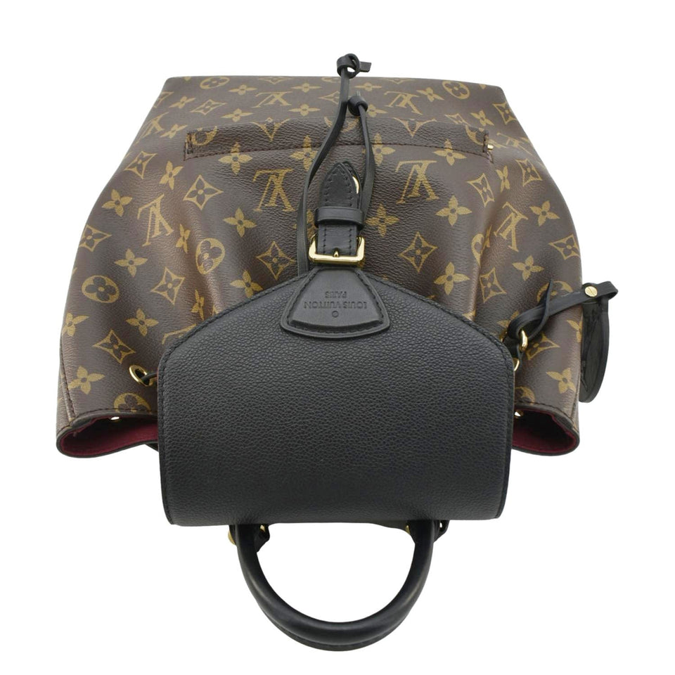 Louis Vuitton Montsouris PM Monogram Canvas Backpack Black