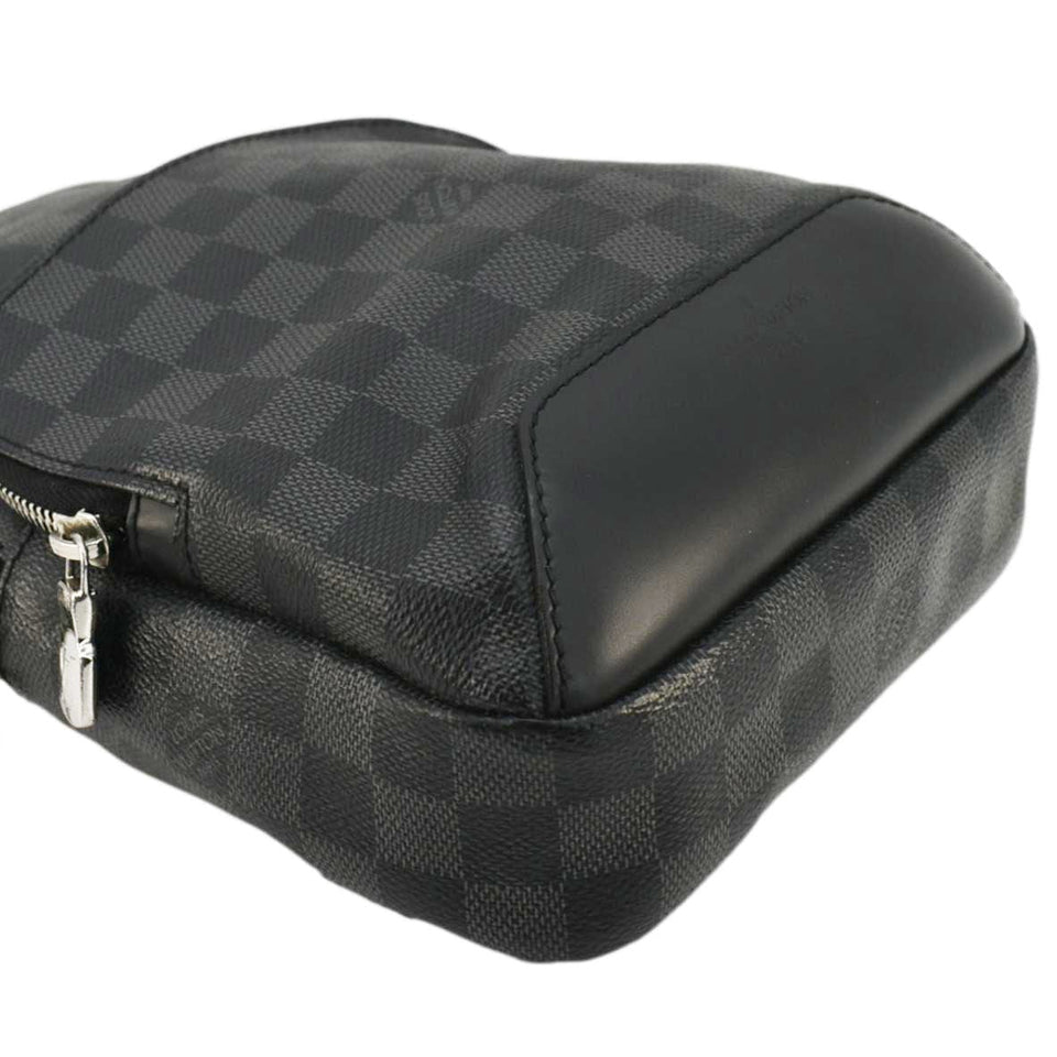 Louis Vuitton Avenue Sling Damier Graphite Backpack Bag Black