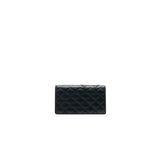 Chanel Cambon Line Bifold Long Wallet Black