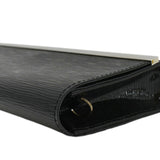 Louis Vuitton Sevigne Electric Patent Epi Leather Clutch Shoulder Bag Black