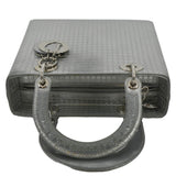 Christian Dior Lady Dior Micro Cannage Leather Shoulder Bag Metallic