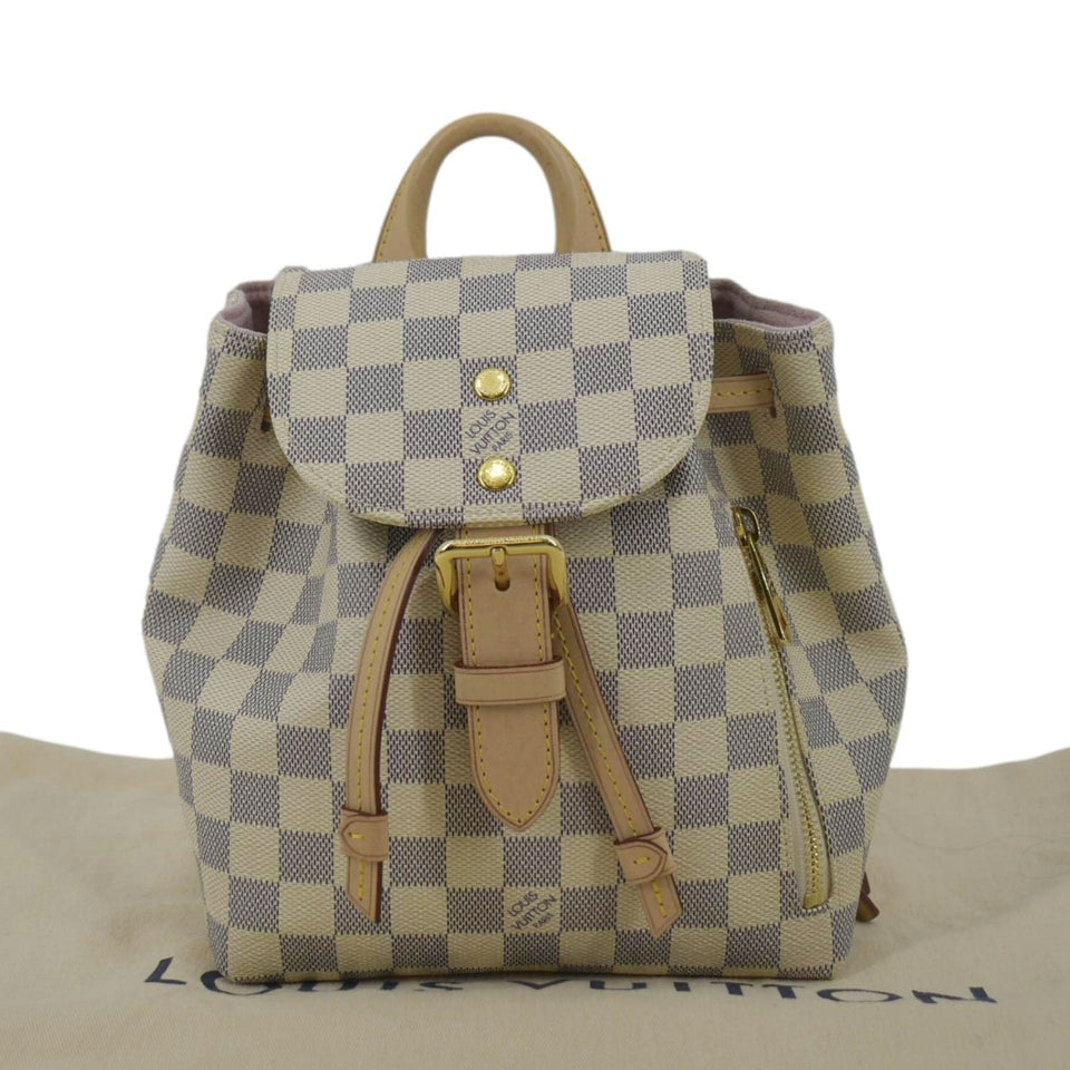 Louis Vuitton Sperone BB Damier Azur Backpack Bag White