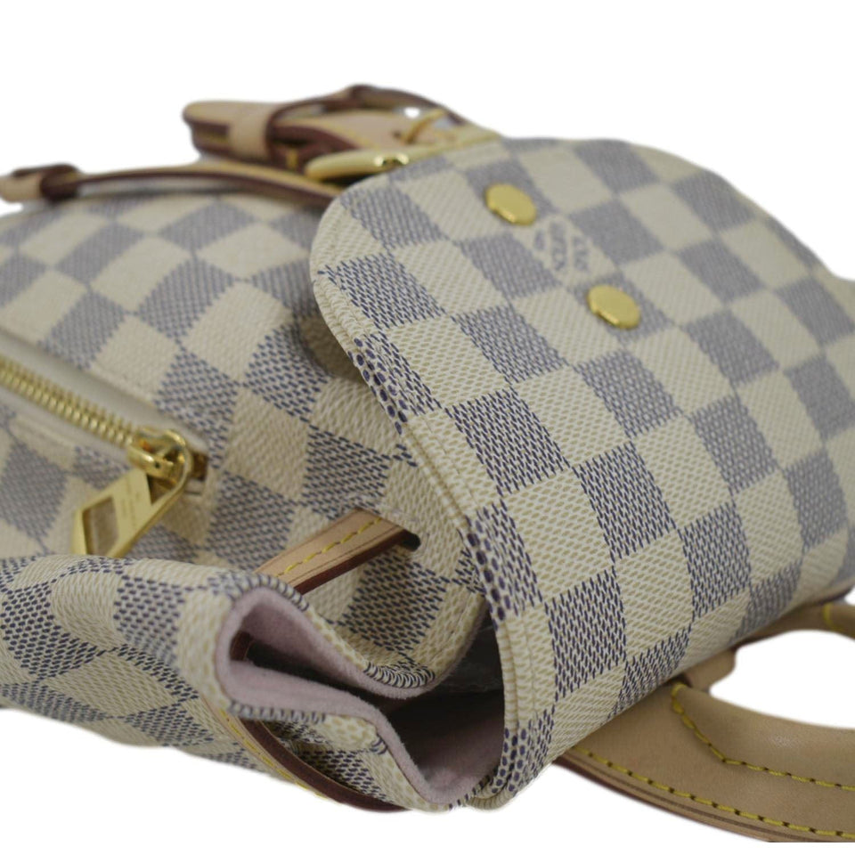Louis Vuitton Sperone BB Damier Azur Backpack Bag White