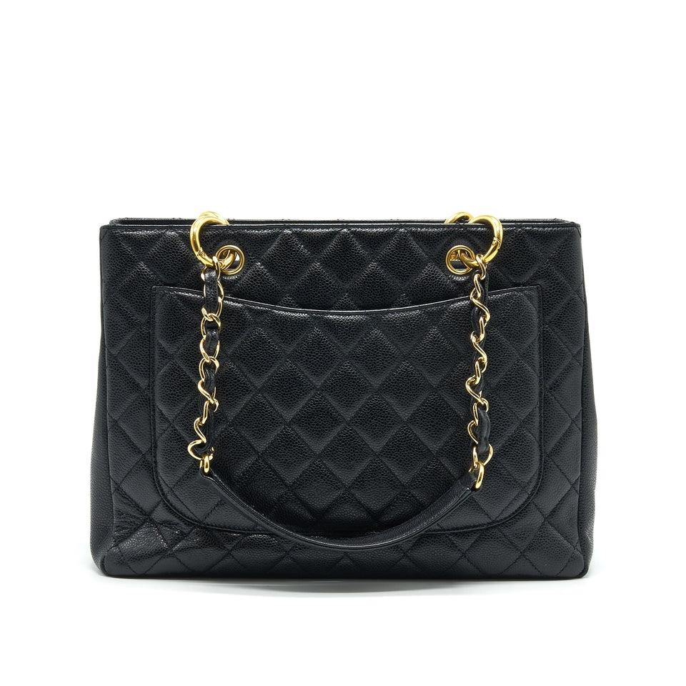 Chanel CAVIAR GRAND SHOPPING TOTE GST BLACK