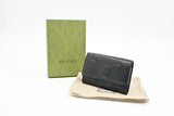 Gucci Key Case in Black Perforated Leather