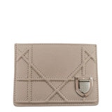 Christian Dior Diorama Cannage Leather  Holder Light Beige