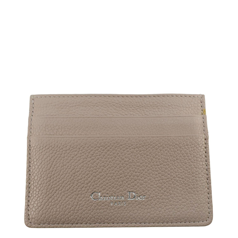 Christian Dior Diorama Cannage Leather  Holder Light Beige