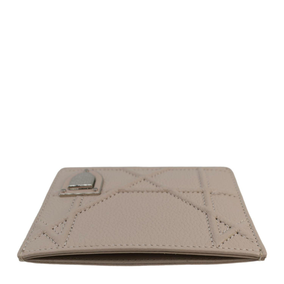 Christian Dior Diorama Cannage Leather  Holder Light Beige