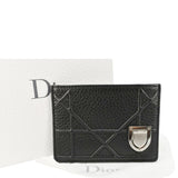 Christian Dior Diorama Cannage Leather  Holder Black