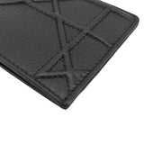 Christian Dior Diorama Cannage Leather  Holder Black
