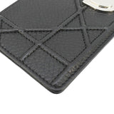 Christian Dior Diorama Cannage Leather  Holder Black