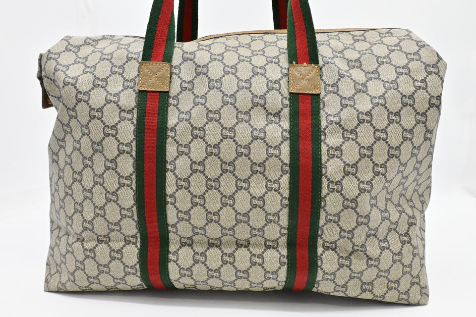 Gucci Plus Zipped Travel Bag in GG Plus Coated Canvas