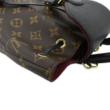 Louis Vuitton Montsouris BB Monogram Canvas Leather Backpack Bag Black