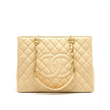 Chanel CAVIAR GRAND SHOPPING TOTE GST BEIGE