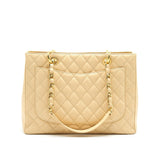 Chanel CAVIAR GRAND SHOPPING TOTE GST BEIGE