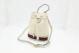 Gucci Ophidia Bucket Bag in White Leather