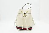 Gucci Ophidia Bucket Bag in White Leather