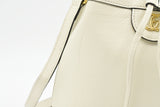 Gucci Ophidia Bucket Bag in White Leather