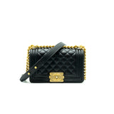 Chanel Small Leboy Cavier Black