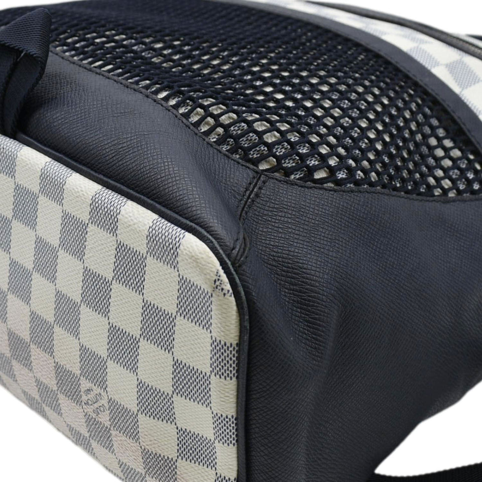 Louis Vuitton Matchpoint Damier Azur Backpack White