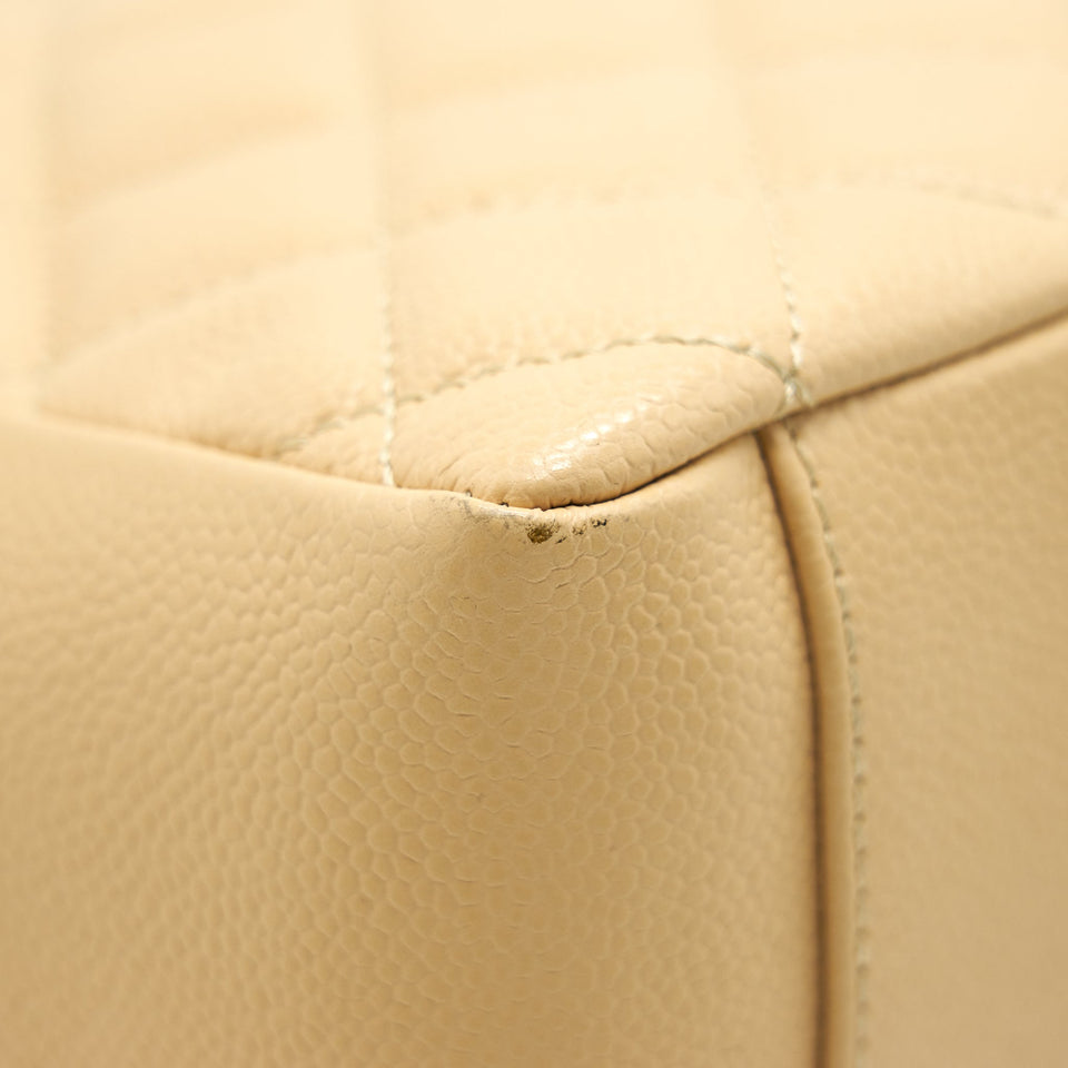 Chanel CAVIAR GRAND SHOPPING TOTE GST BEIGE