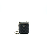 Chanel Long Vanity on Chain Caviar Black L