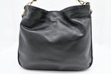 Gucci 2-Way Bamboo Tote Bag in Black Leather