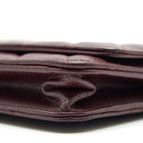 Chanel Burgundy Wallet on Chain Caviar