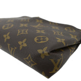 Louis Vuitton Pallas Monogram Canvas Clutch Crossbody Bag Navy Blue