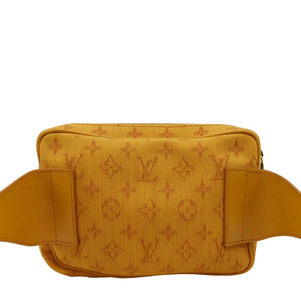 Louis Vuitton Outdoor Messenger Monogram Denim Belt Bag Orange