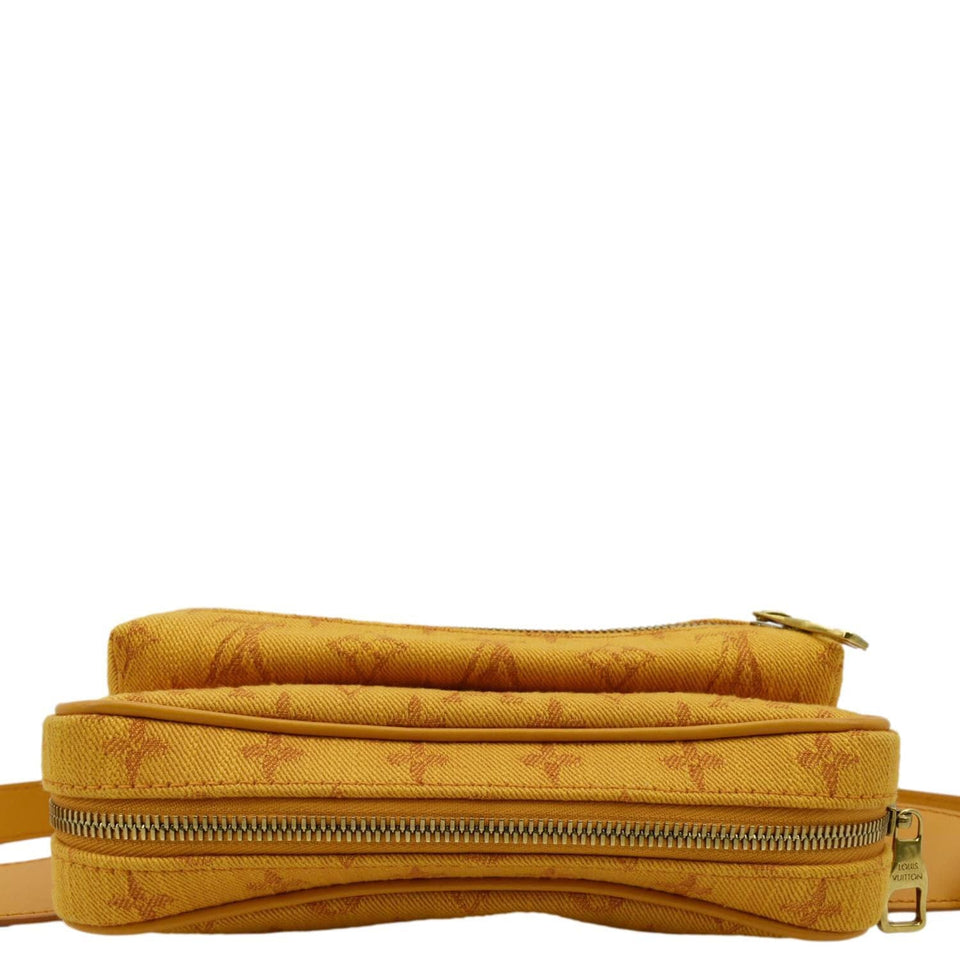Louis Vuitton Outdoor Messenger Monogram Denim Belt Bag Orange