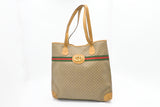 Gucci Sherry Line Tote in Brown Micro GG Supreme Canvas