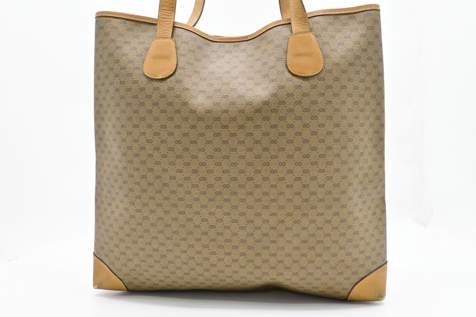 Gucci Sherry Line Tote in Brown Micro GG Supreme Canvas