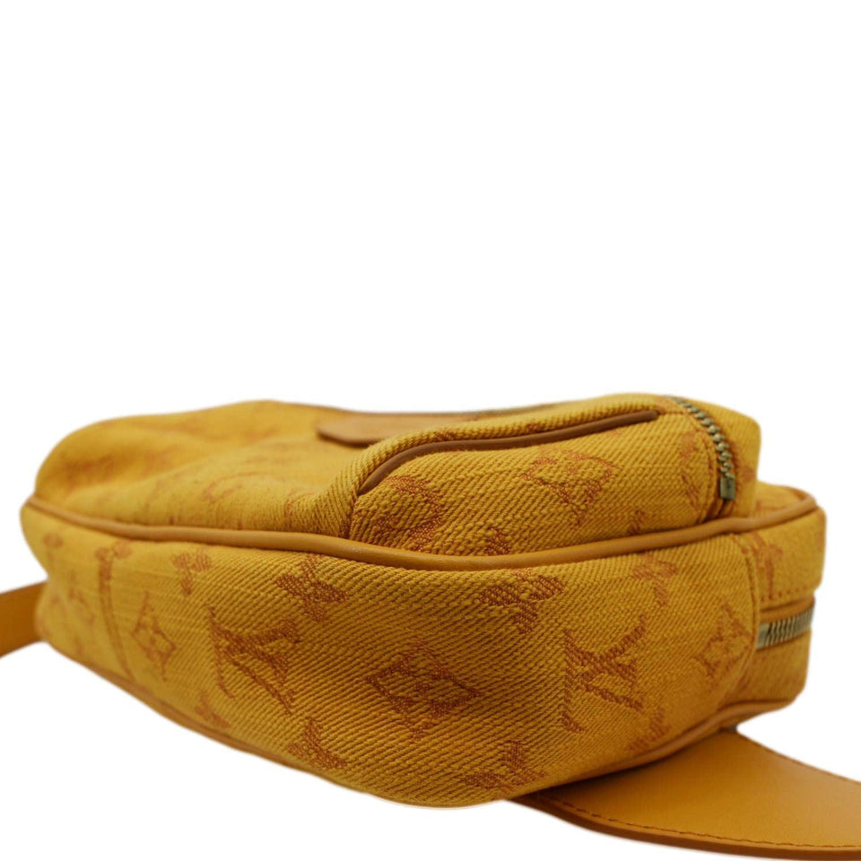 Louis Vuitton Outdoor Messenger Monogram Denim Belt Bag Orange