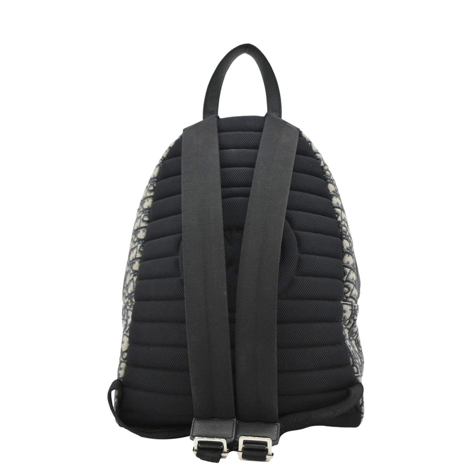 Christian Dior Kids Rider Mini Oblique Jacquard Backpack Beige