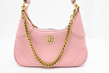 Gucci Aphrodite Shoulder Bag in Pink Leather