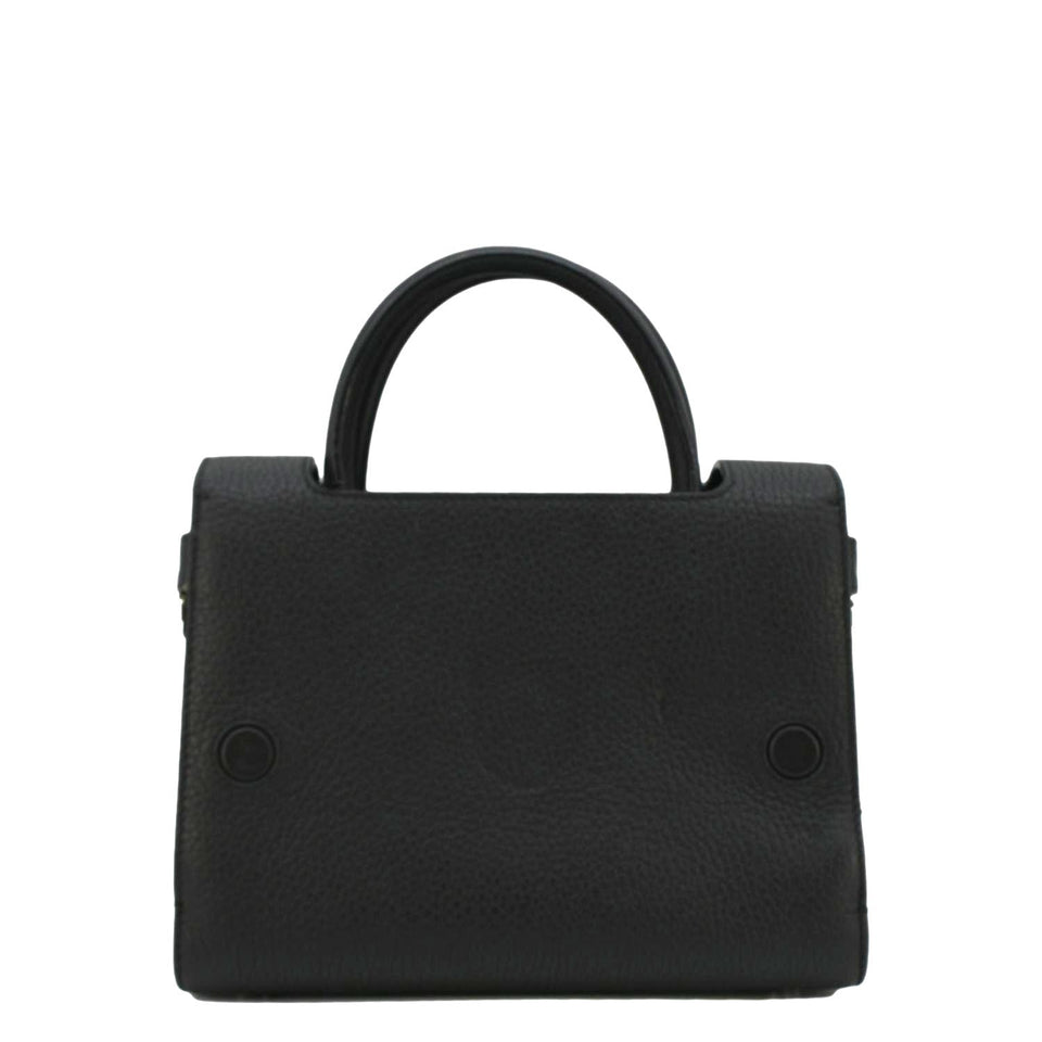 Christian Dior Diorever Flap Leather Shoulder Bag Black
