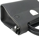 Christian Dior Diorever Flap Leather Shoulder Bag Black