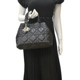 Christian Dior Medium Toujours Leather Shoulder Bag Black