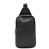 Louis Vuitton Avenue Sling Damier Infini Leather Backpack Bag Black