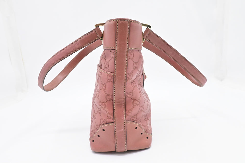 Gucci Hand Tote in Pink Guccissima Leather